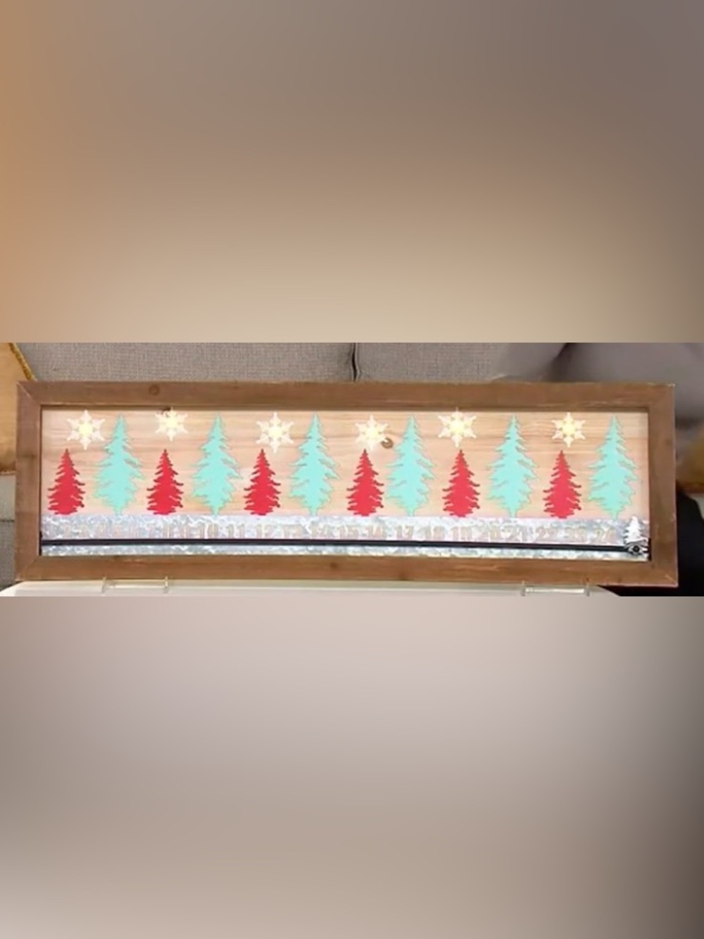 Plow & Hearth Countdown to Christmas Illuminated Advent Calendar New NIB NOS
